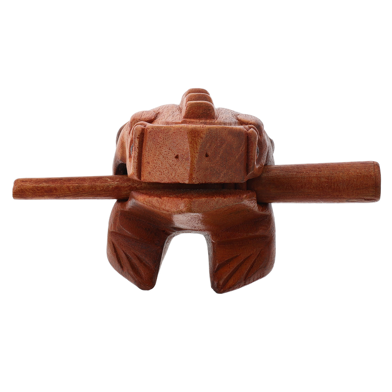 Guiro Scraper Instrument - 1Set Lifelike Carved Wooden Frog Guiro