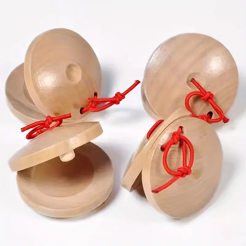 Castanet Flamenco - Wooden Castanets Wood Percussion Flamenco Musical
