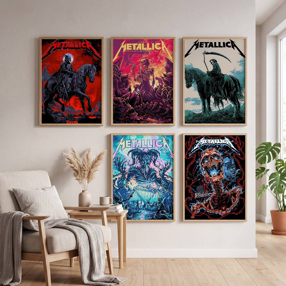Musical Instrument Poster - Rock Band M-METALLICA Classic DIY Poster