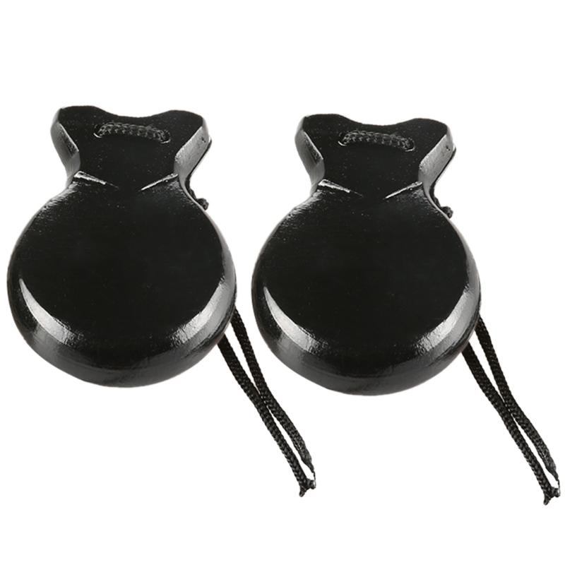 Castanet Flamenco - 2Pcs Traditional Castanet Wood Spanish Castanets