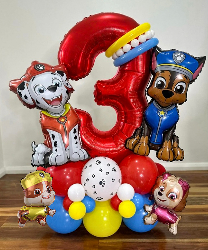 Musical Instrument Gong - Cartoon Paw Patrol Dog Chase Balloon