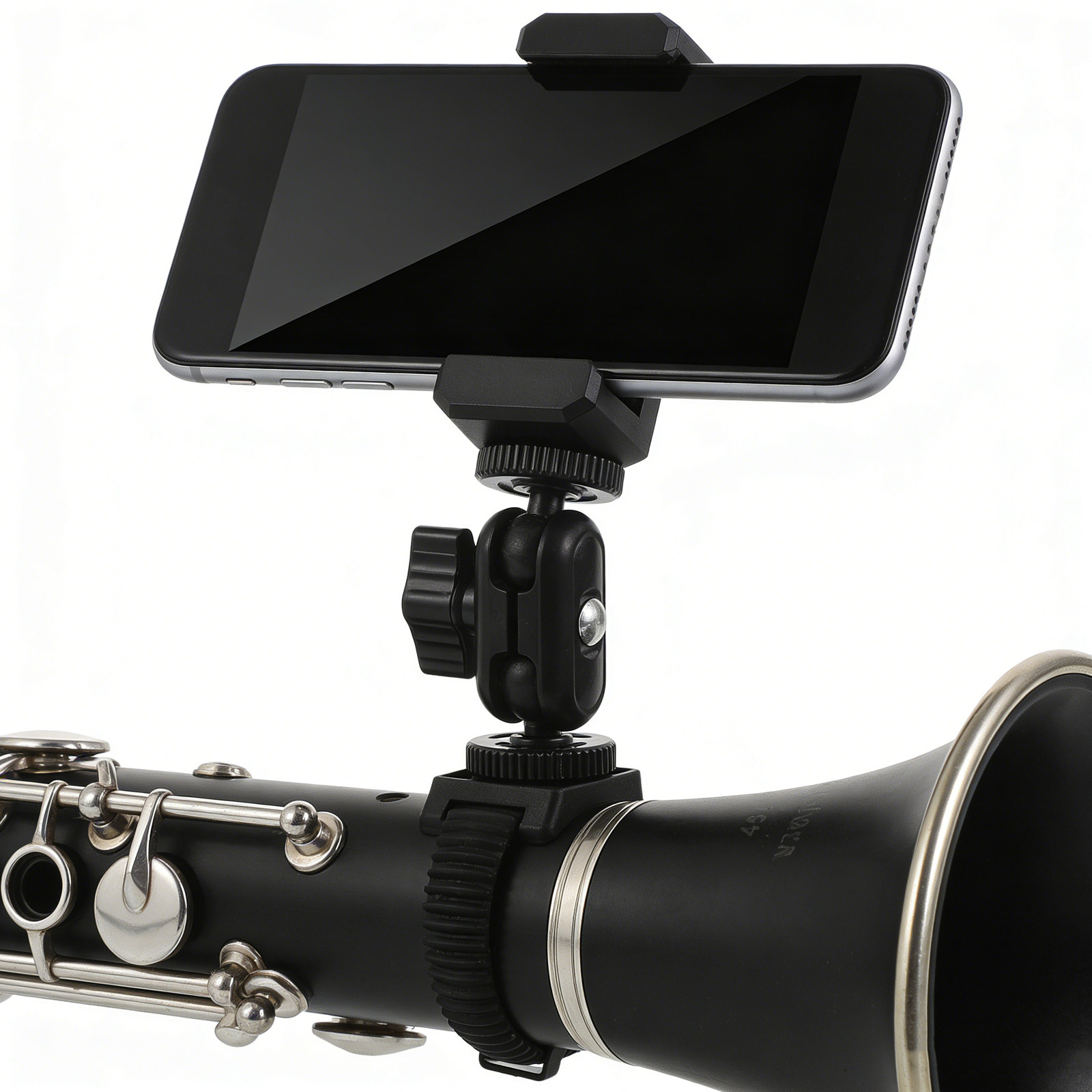Musical Instrument Online - Adjustable Saxophone Phone Holder Clip for