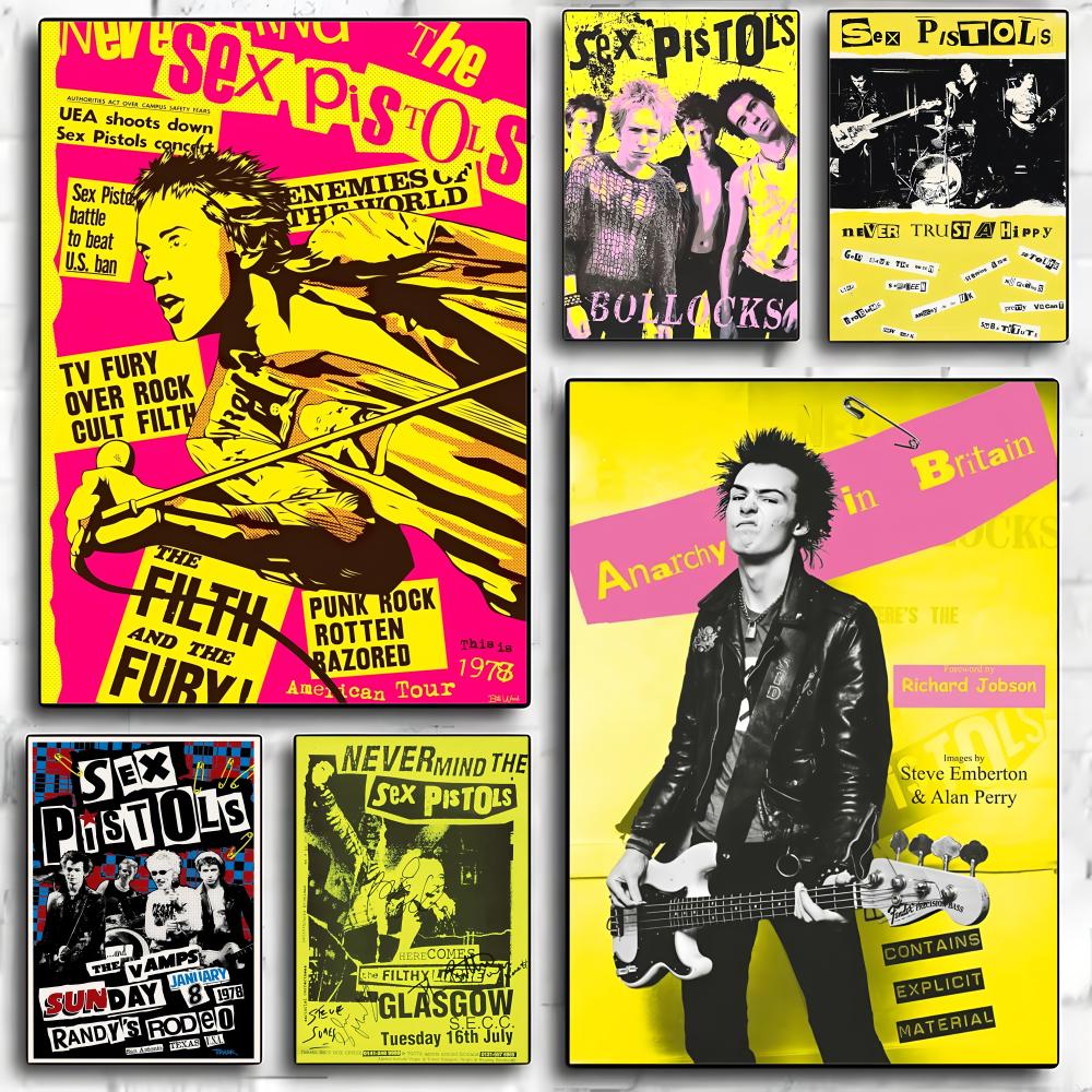 Musical Instrument Poster - Rock Band S-Sex pistols Poster Decorative