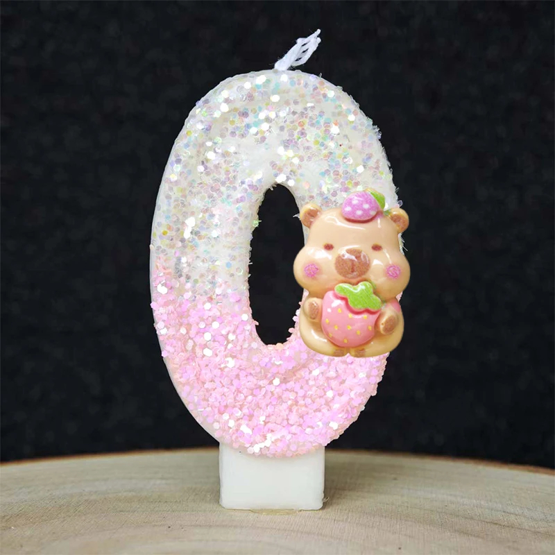 Kawaii Candle Capybara 0-9 Num - Musical Instrument Gong review and price