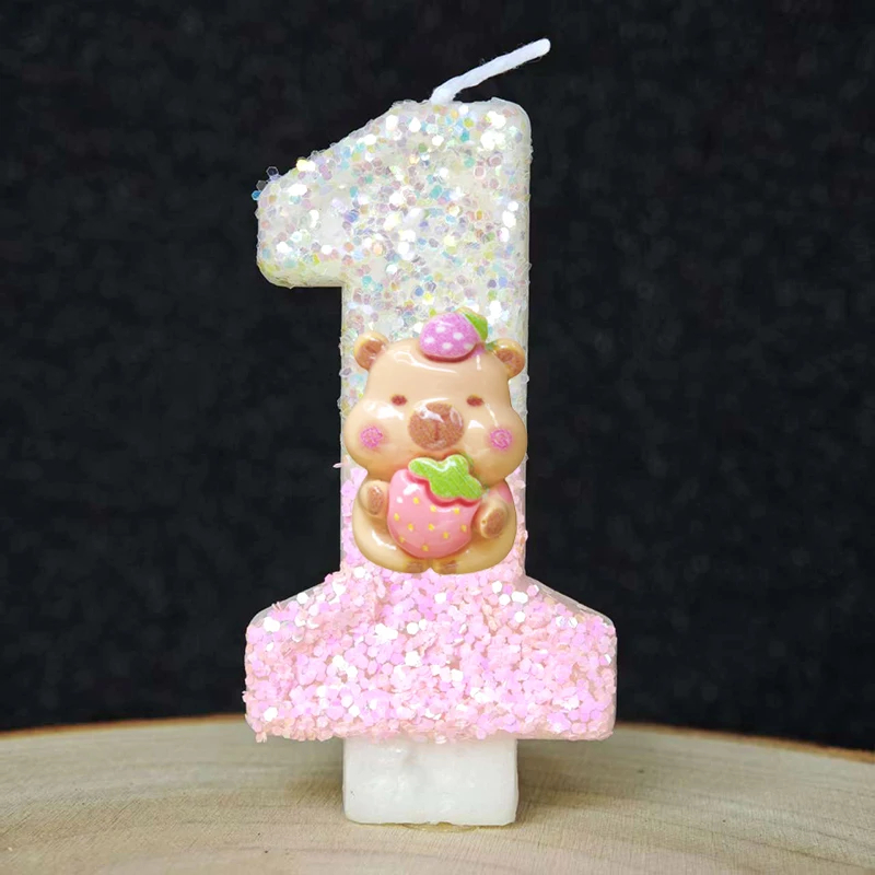 Kawaii Candle Capybara 0-9 Num - Musical Instrument Gong review and price