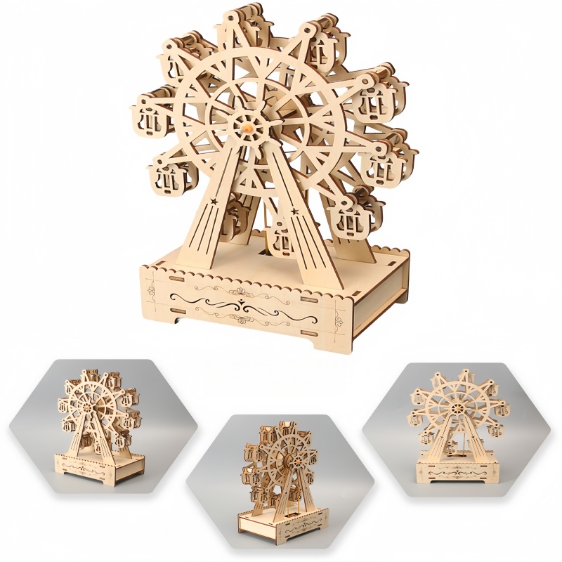 3D Wooden Puzzles Rotatable Fe - Musical Instrument Park review and price
