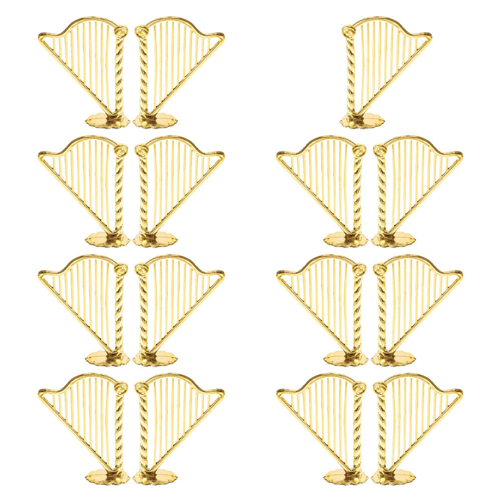 15Pcs Miniature Harp Christmas - Musical Instrument Xmas Ornaments review and price