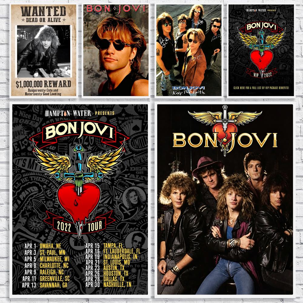 Rock Band B-Bon Jovi Poster Ve - Musical Instrument Poster review and price