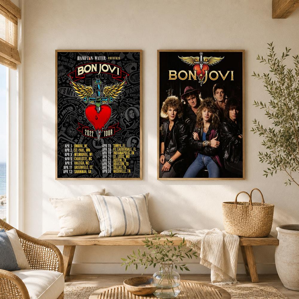 Rock Band B-Bon Jovi Poster Ve - Musical Instrument Poster review and price