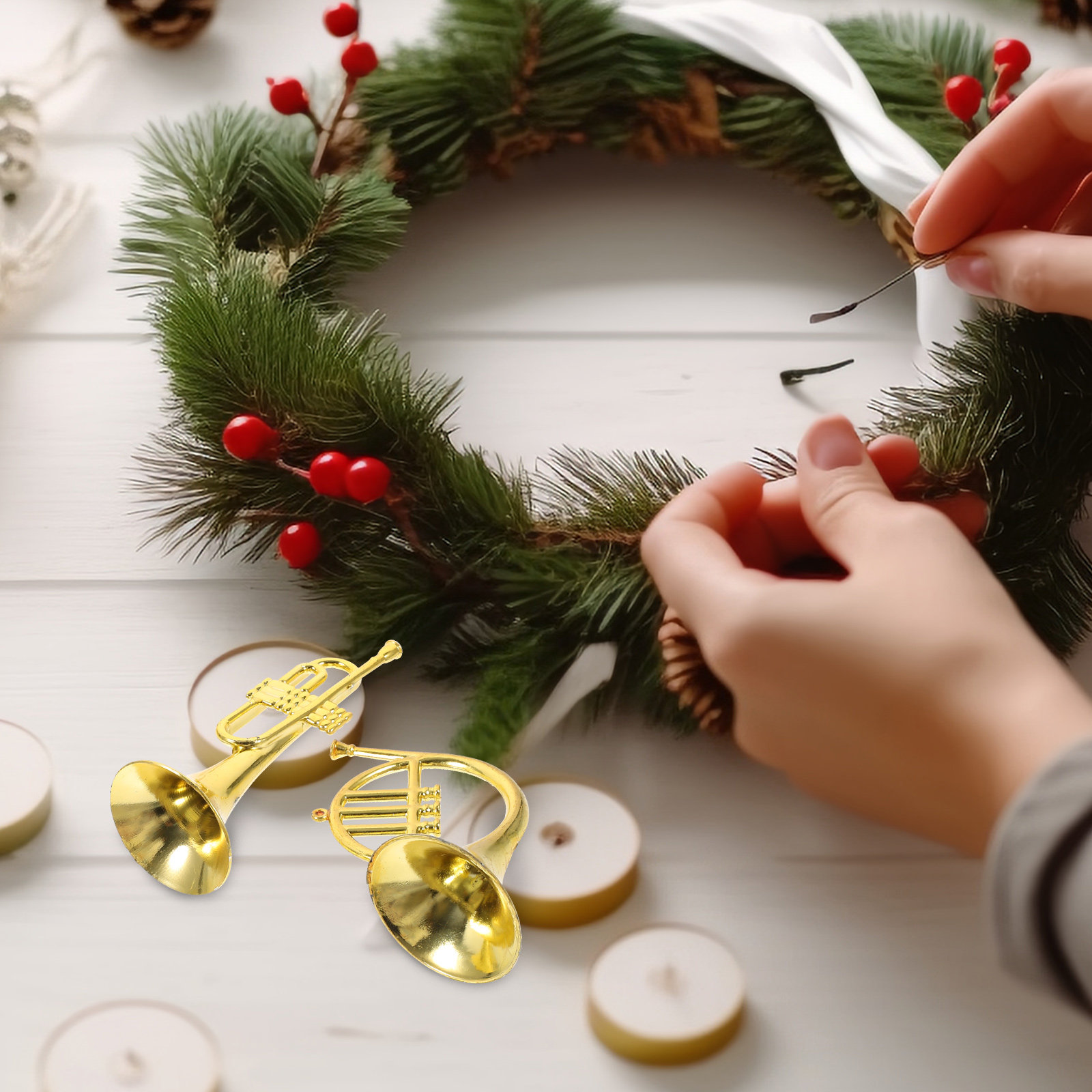 12Pcs Mini Instruments Ornamen - Musical Instrument Xmas Ornaments review and price