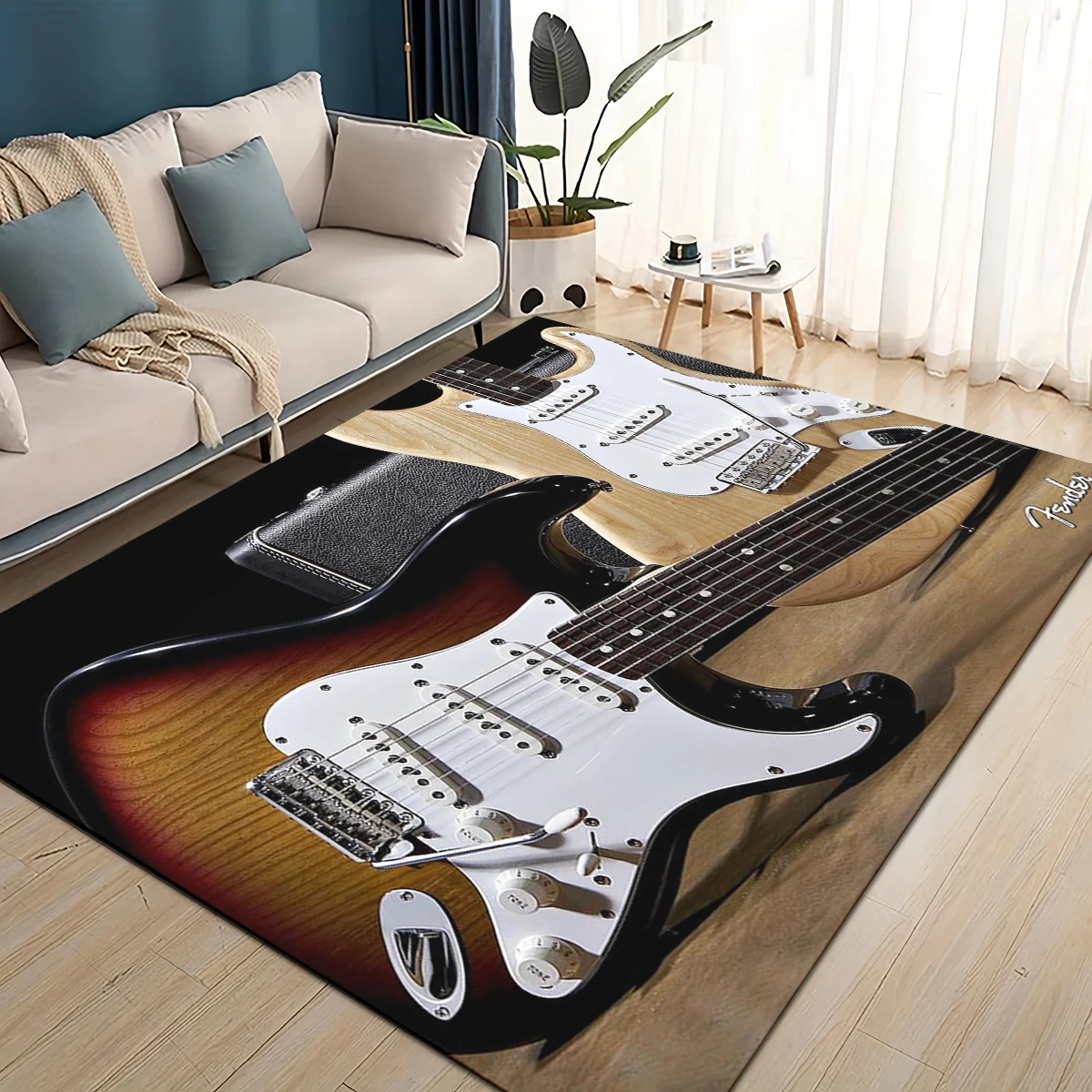 3D Retro Fender logo Guitar In - Musical Instrument Online review and price