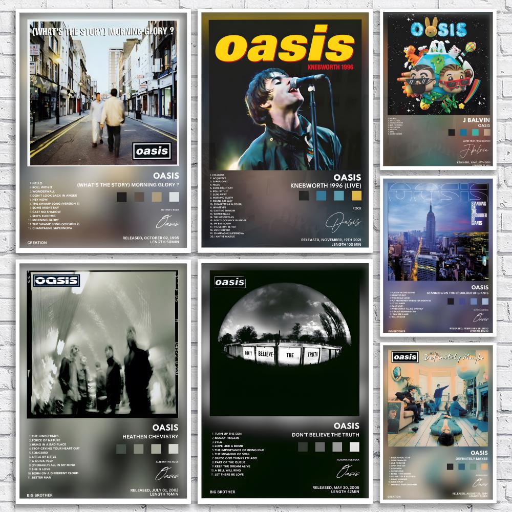 Classic Rock Band O-Oasis albu - Musical Instrument Poster review and price