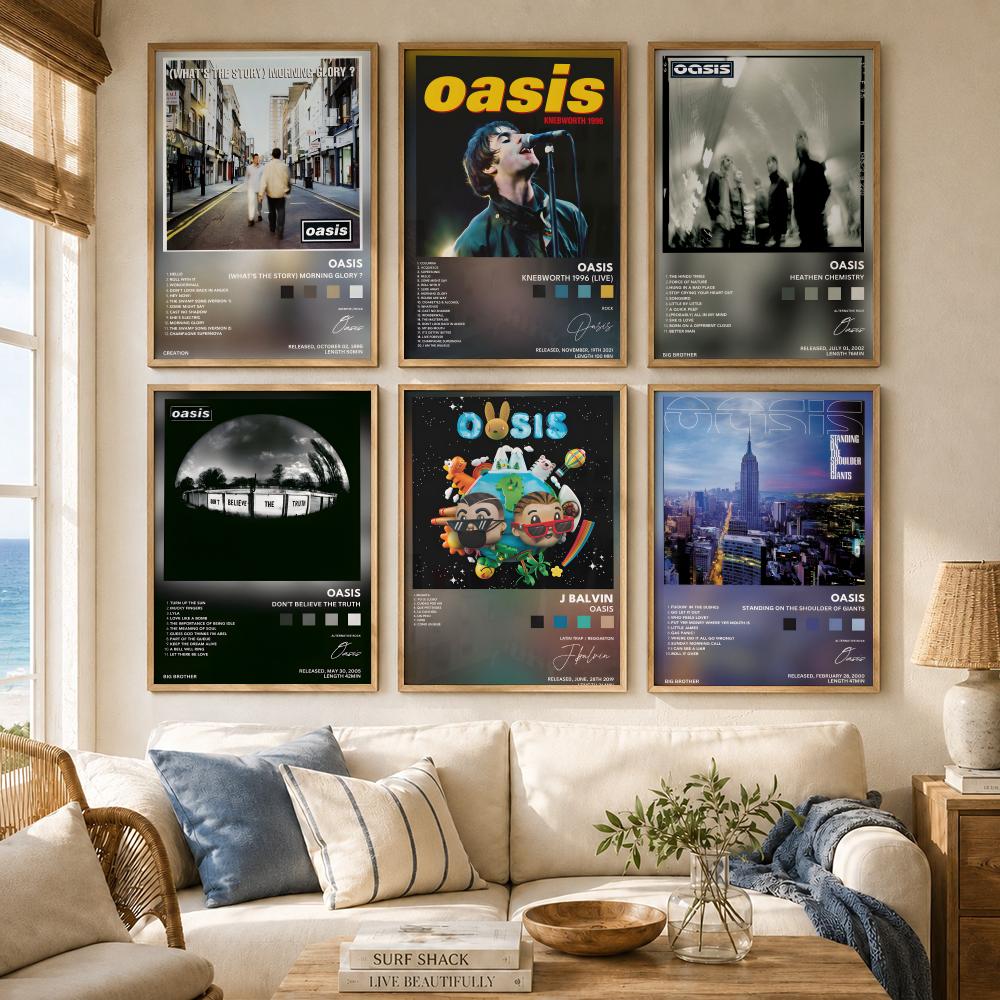 Classic Rock Band O-Oasis albu - Musical Instrument Poster review and price