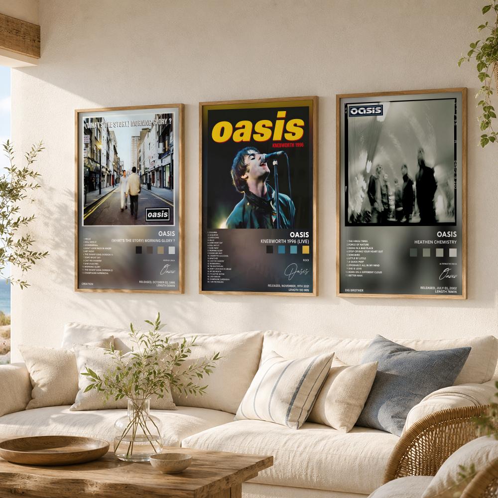 Classic Rock Band O-Oasis albu - Musical Instrument Poster review and price