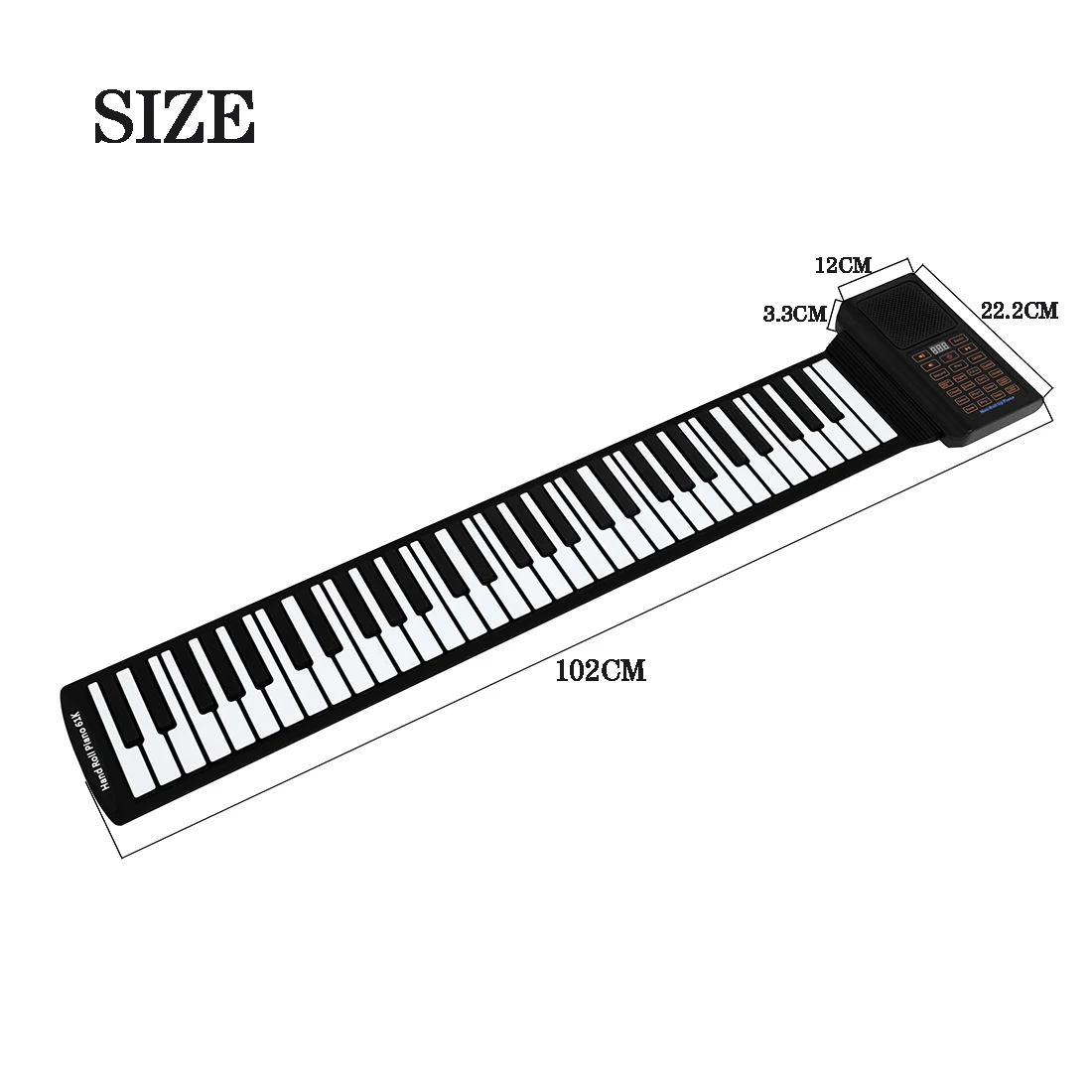 61 Keys Mini Roll Up Piano Sil - Musical Instrument Keyboard review and price