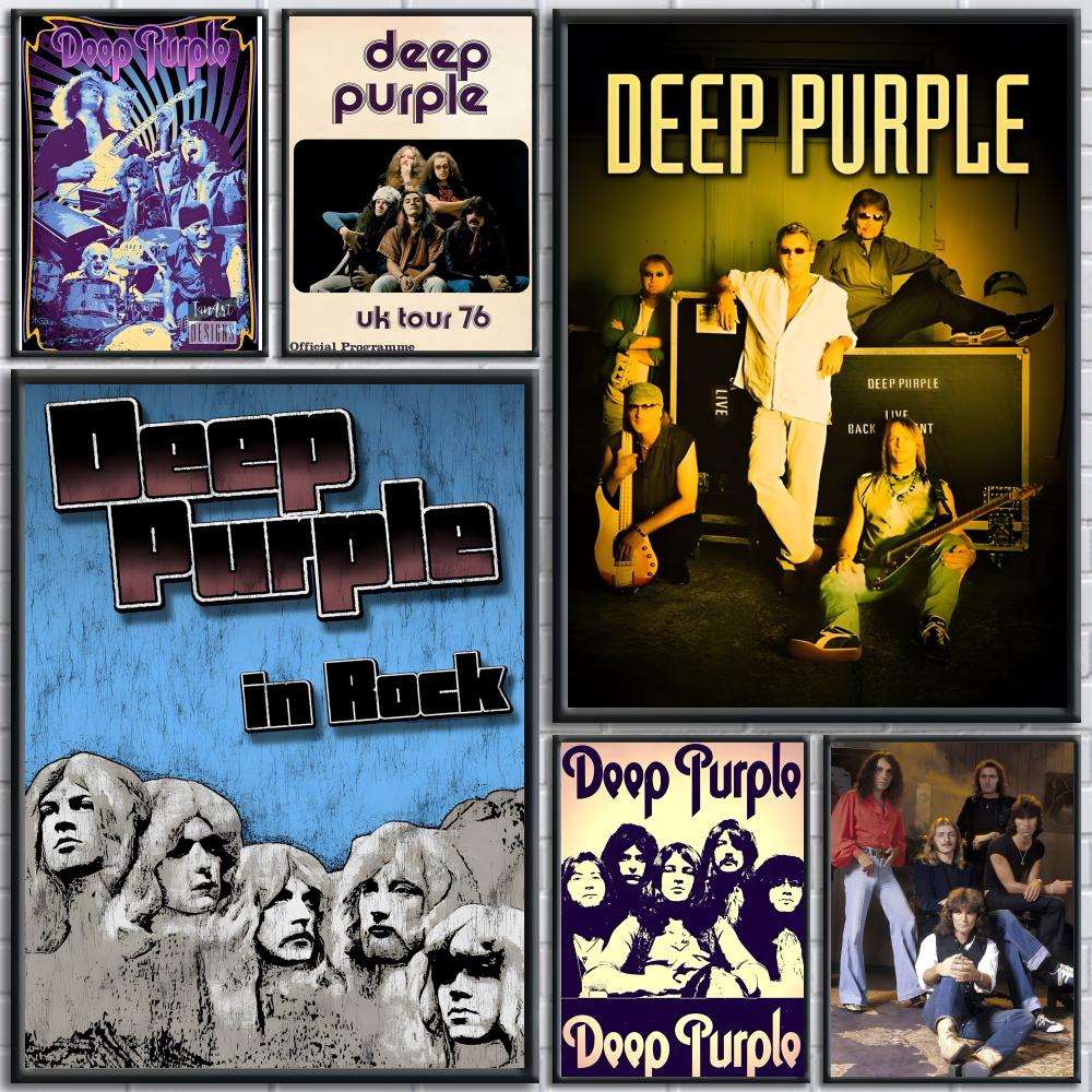 Hard Rock Band Music-Deep Purp - Musical Instrument Poster review and price