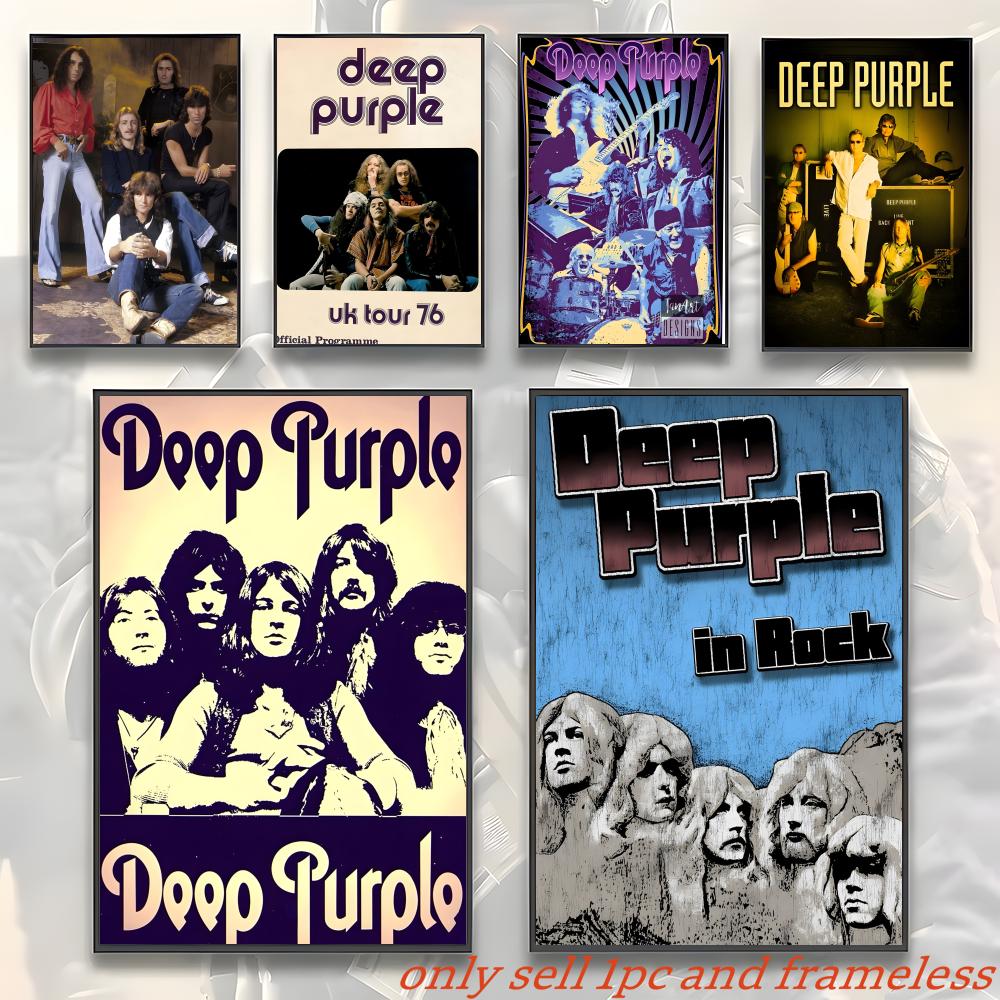 Hard Rock Band Music-Deep Purp - Musical Instrument Poster review and price