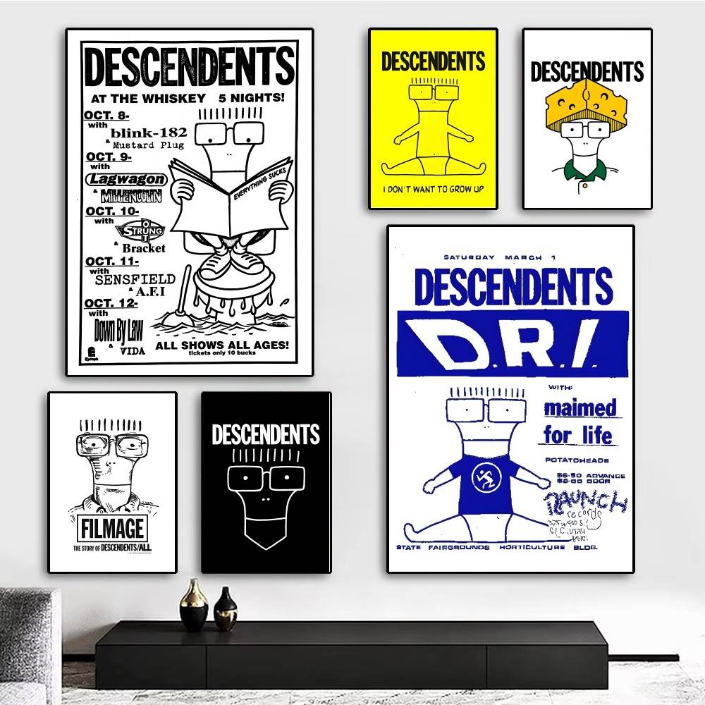 1pc Rock Punk Bands Album Desc - Musical Instrument Poster review and price