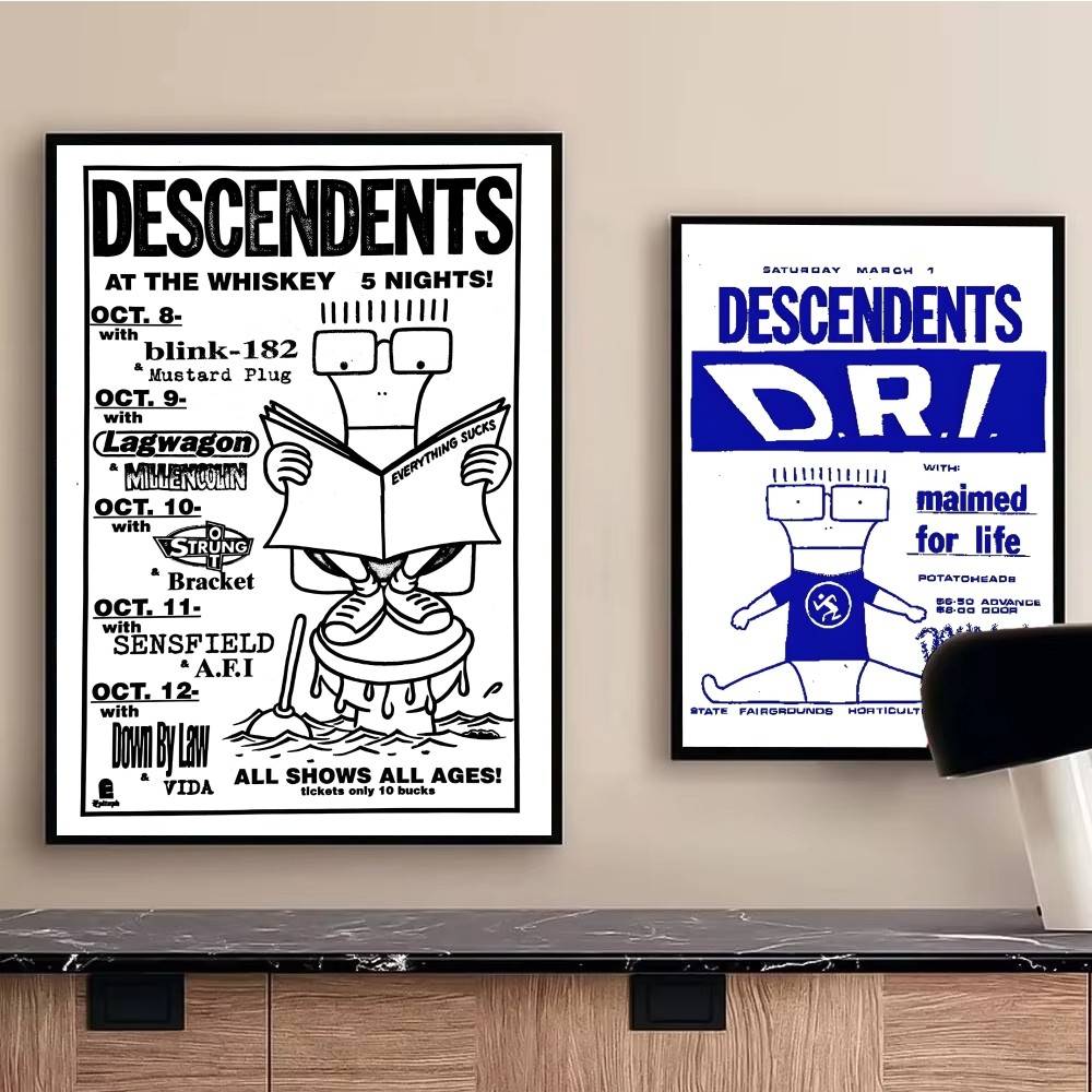 1pc Rock Punk Bands Album Desc - Musical Instrument Poster review and price