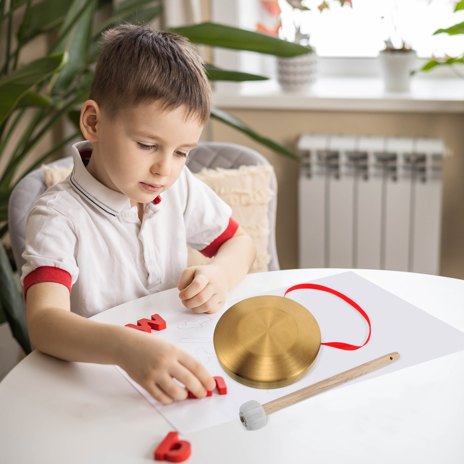 1Set Mini Handheld Copper Gong - Musical Instrument Gong review and price