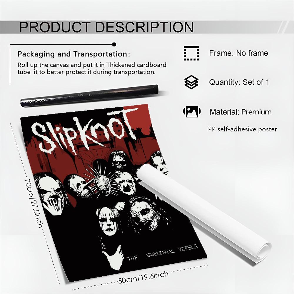 Heavy Metal Rock S-SlipknotES  - Musical Instrument Poster review and price