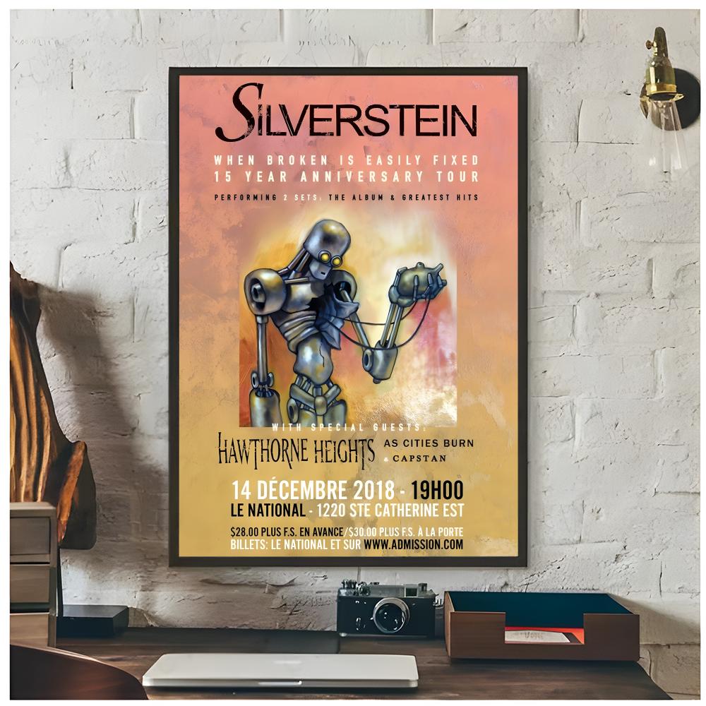 emo rock band S-Silverstein Po - Musical Instrument Poster review and price