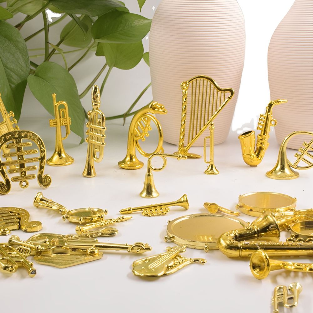 6/10pcs Random Style Tiny Meta - Musical Instrument Xmas Ornaments review and price