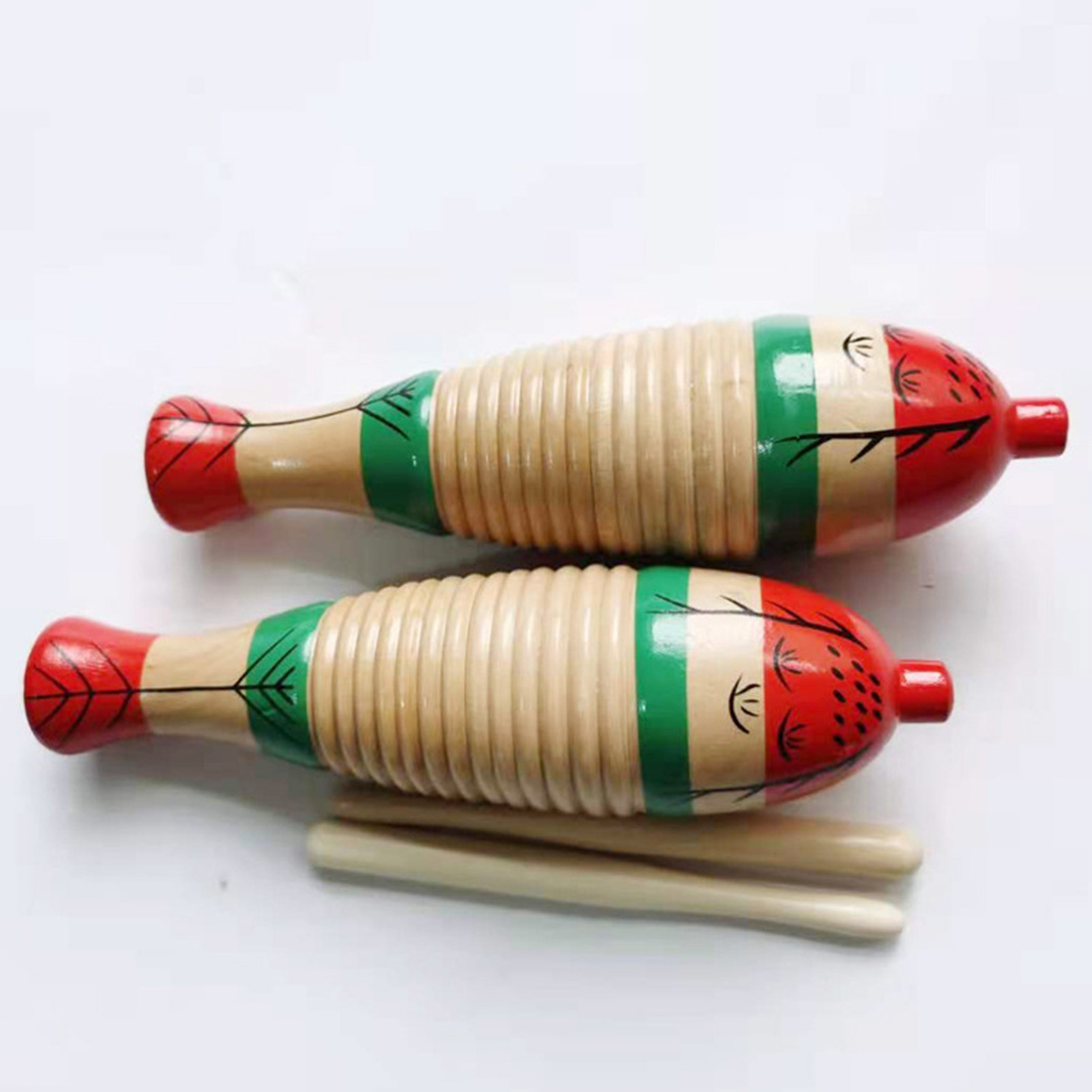 Colorful Fish Shaped Wooden Gu - Guiro Scraper Instrument review and price