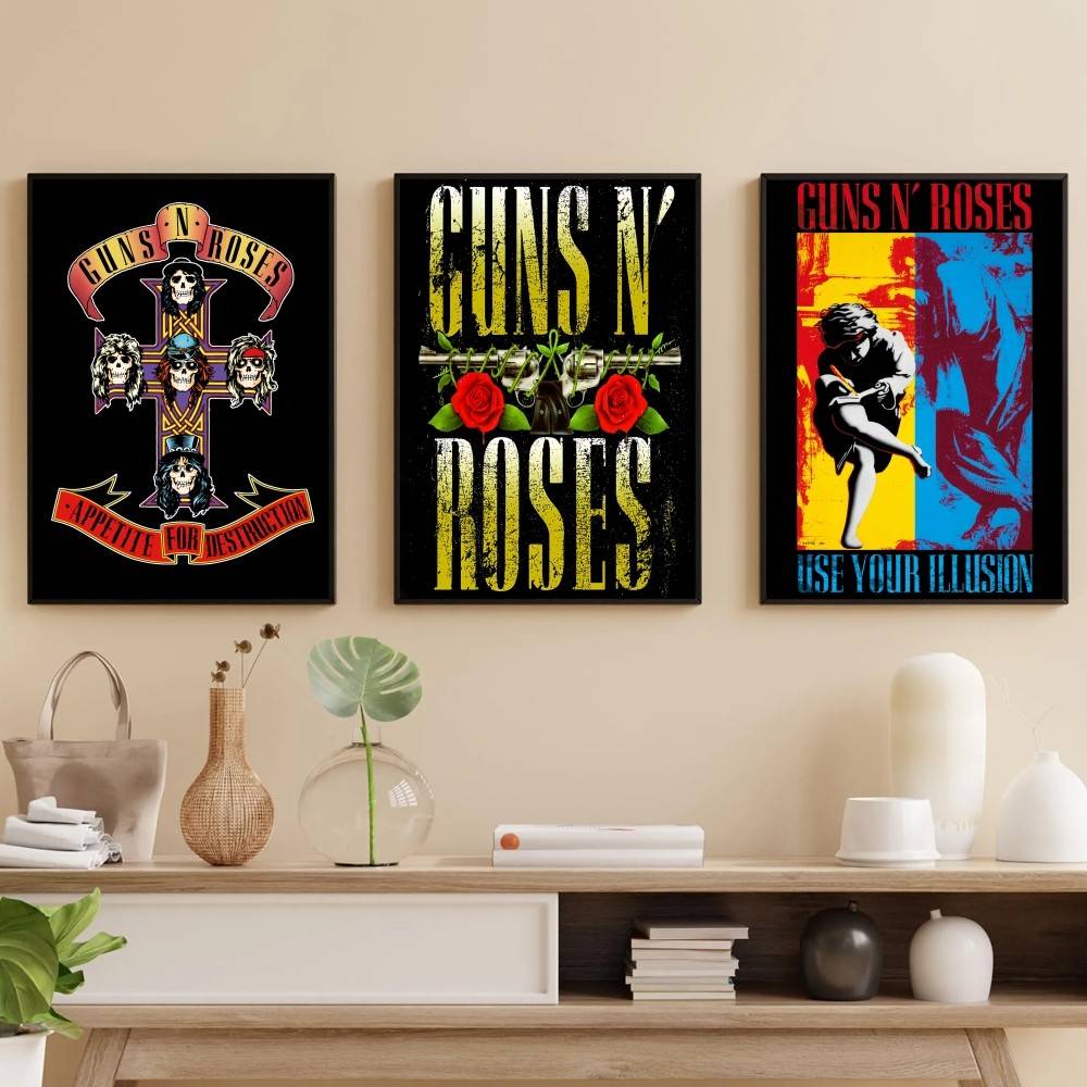 G-Guns Rock Band N R-Roses Pos - Musical Instrument Poster review and price