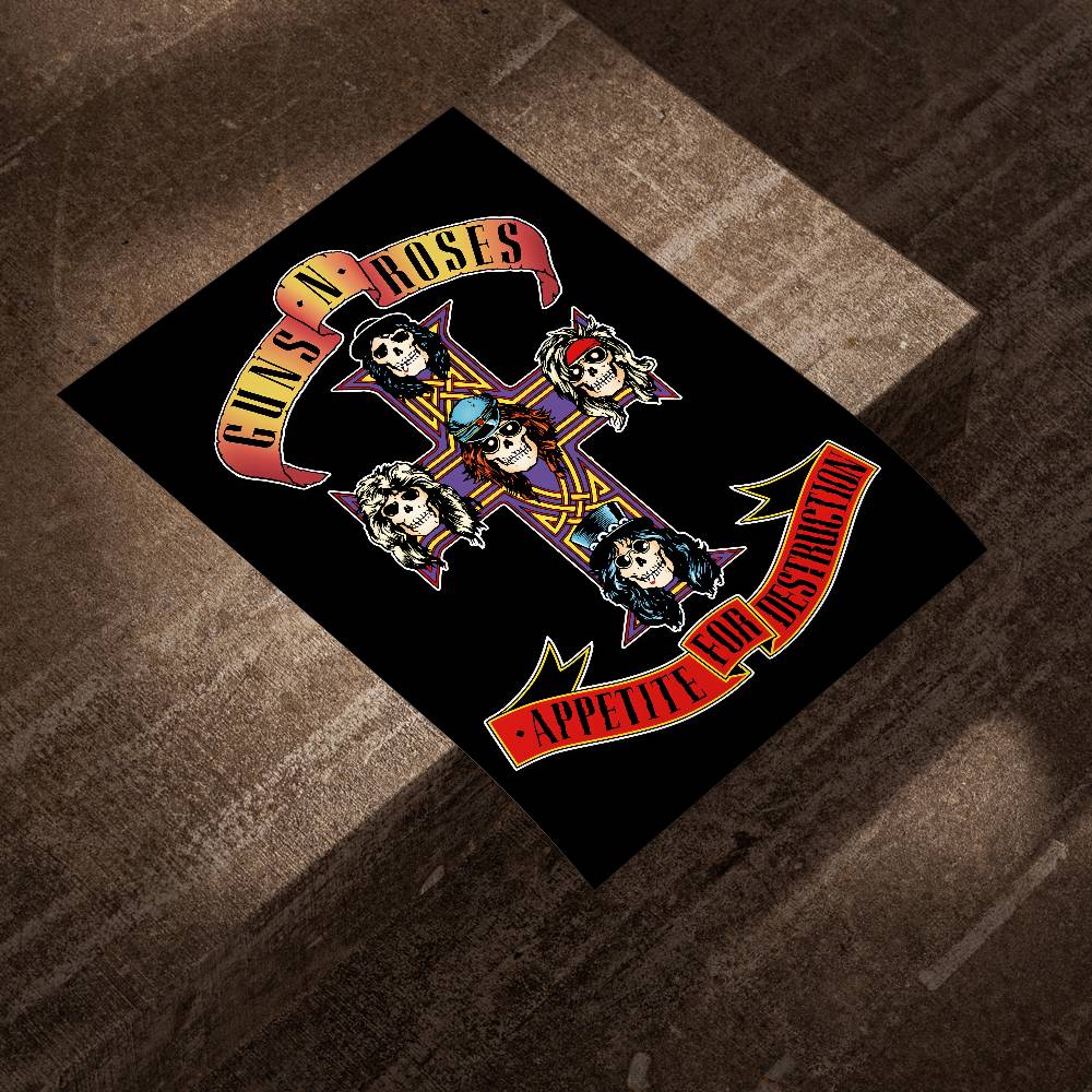 G-Guns Rock Band N R-Roses Pos - Musical Instrument Poster review and price