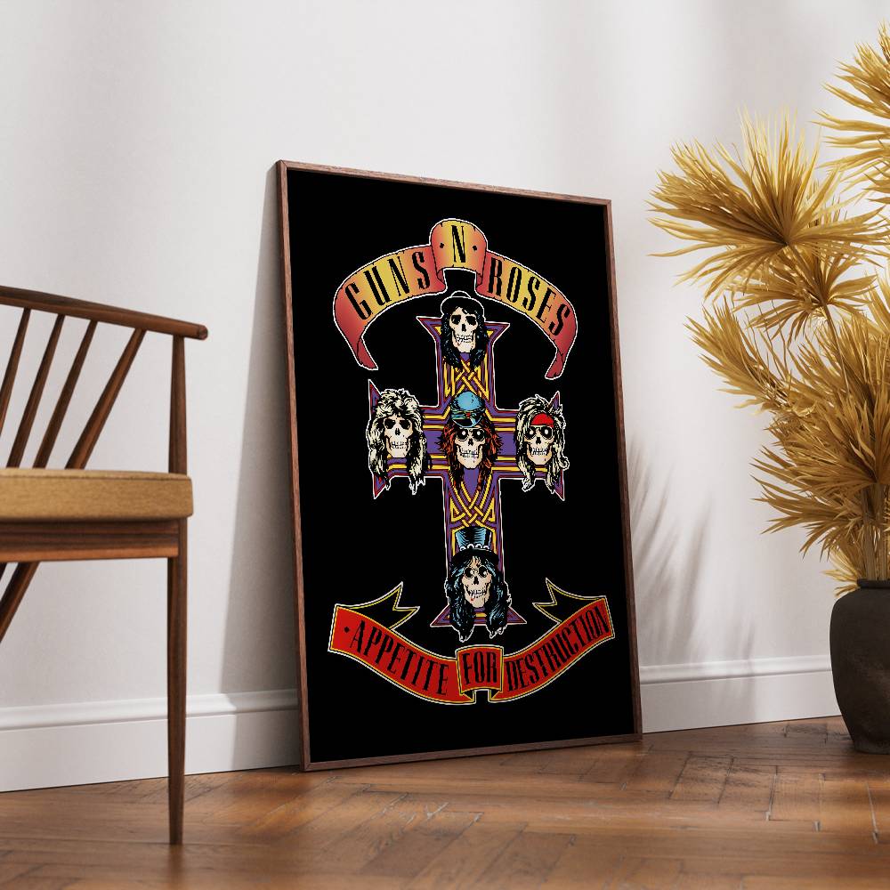 G-Guns Rock Band N R-Roses Pos - Musical Instrument Poster review and price