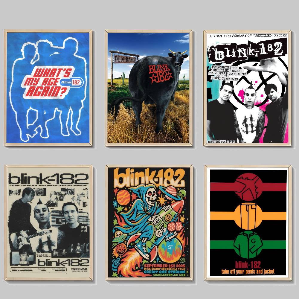 B-Blink 182 Rock Band  Classic - Musical Instrument Poster review and price