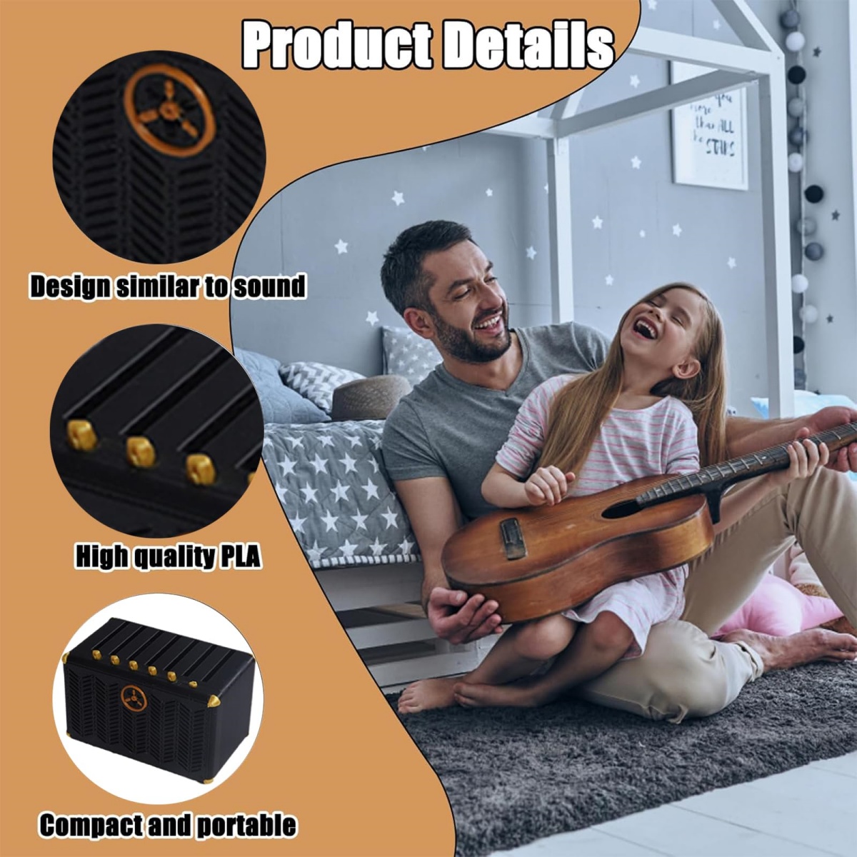 Guitar Pick Holder, 3D Printed - Musical Instrument Cajon review and price
