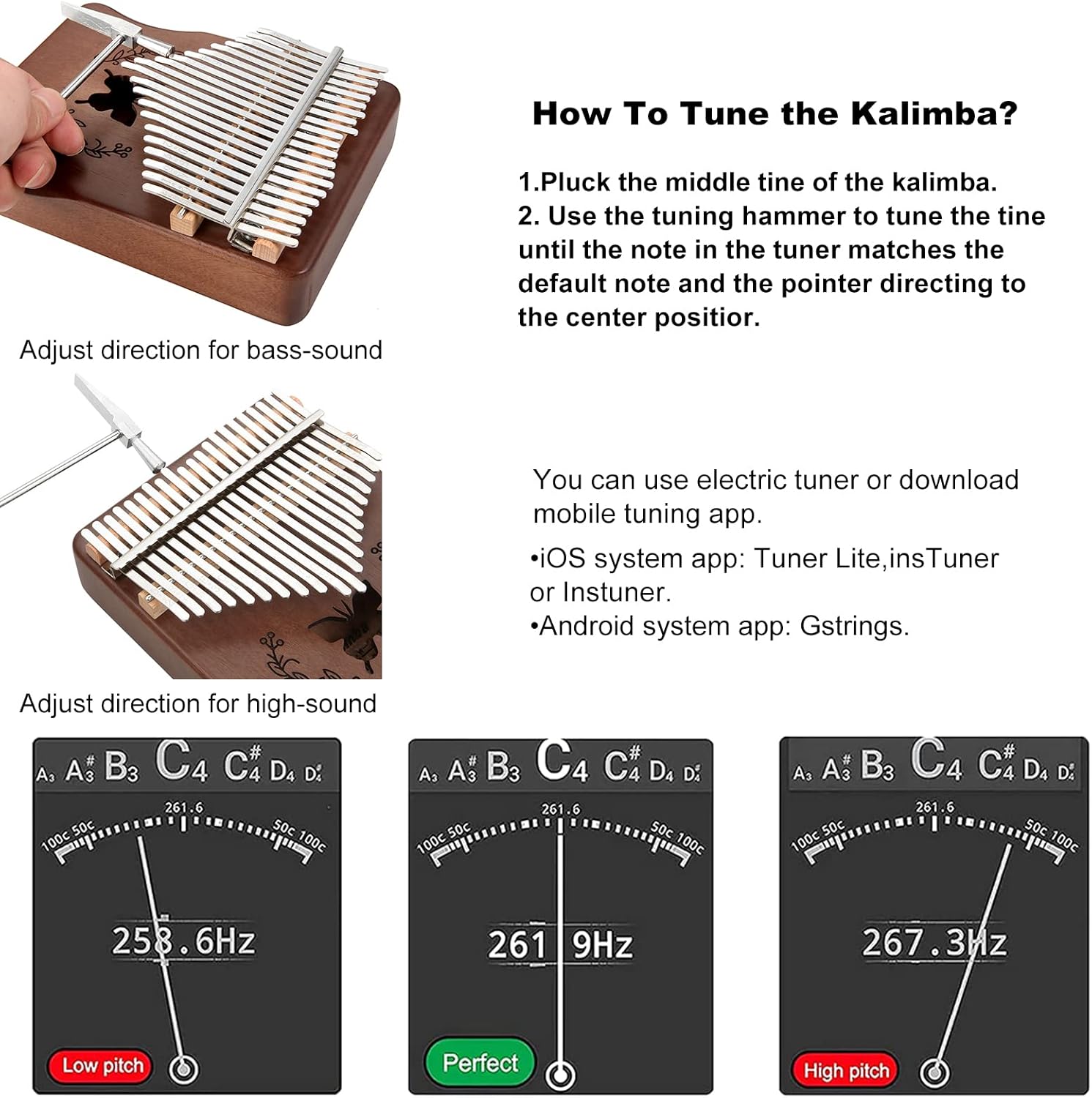 Kalimba 21 Keys Thumb Piano, N - Musical Instrument Kalimba review and price